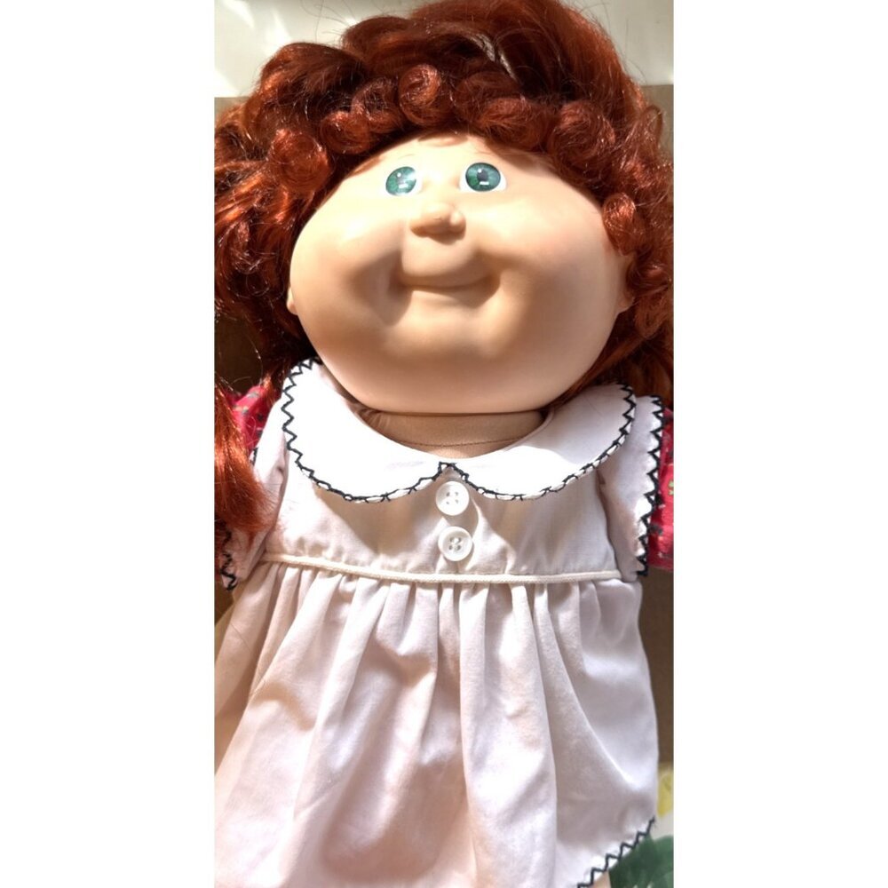 1983 Cabbage Patch Kids Growing Hair Doll Strawberry Red Hair Green Eyes
